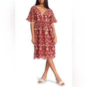 Wild Spirit Cotton Eyelet Dress - BB Dakota by Steve Madden - Medium